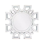 Howard Elliott 19.75"x19.75" Eduina Round Symmetrical Cut Pattern Wall Mirror