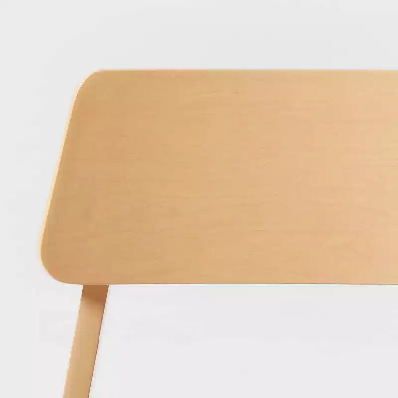 Tavolo e sedie per bambini in legno naturale, set da 2 pezzi