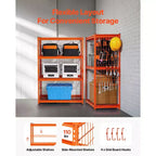 Scaffali di stoccaggio, 2400 libbre, Scaffali da garage resistenti a 4 livelli, Scaffali in metallo regolabili 20 P x 40 L x 60 A per unità di scaffalatura industriale