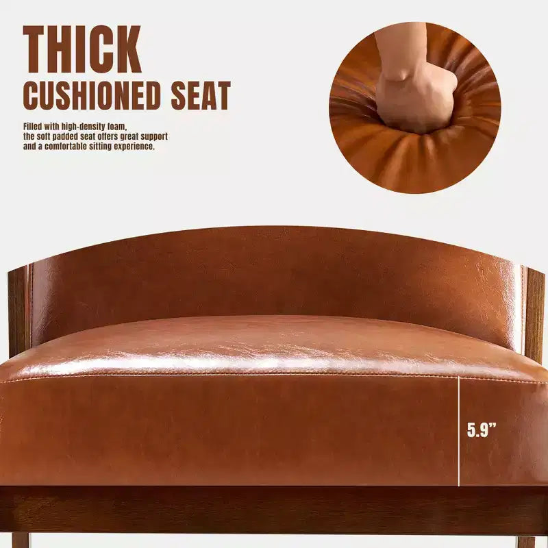 Poltrona accent mid-century moderna - Seduta imbottita spessa 15 cm, poltrona con struttura in legno massello da 136 kg per soggiorno, camera da letto