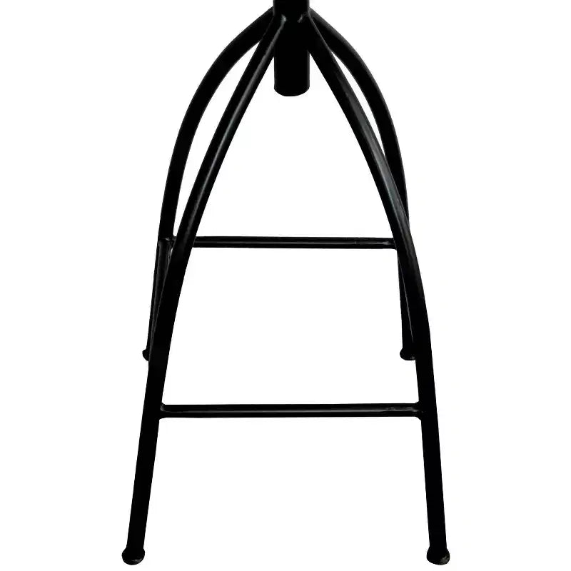 Sgabello industriale girevole regolabile con schienale e diverse opzioni di altezza, 30-35", marrone/nero