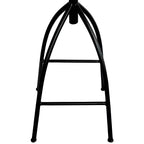 Sgabello industriale girevole regolabile con schienale e diverse opzioni di altezza, 30-35", marrone/nero