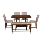 Set da pranzo da 6 pezzi altezza bancone Barnes