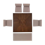 Set da pranzo da 6 pezzi altezza bancone Barnes