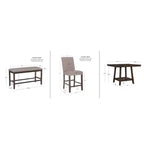 Set da pranzo da 6 pezzi altezza bancone Barnes