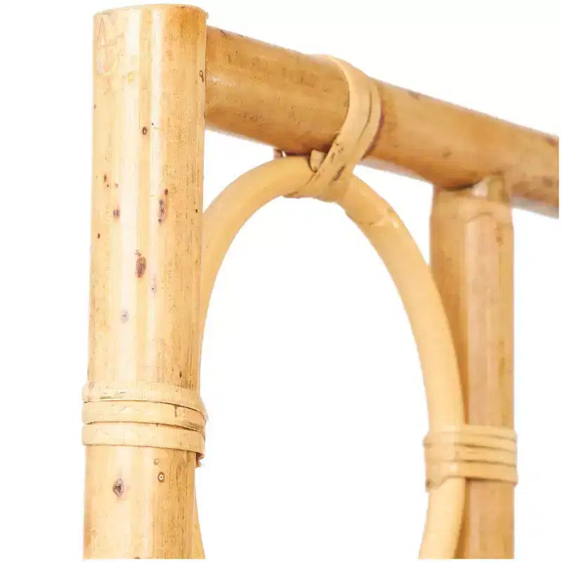 Divisorio a 3 pannelli in rattan intrecciato a mano con design a telaio aperto Marrone: Stile nautico costiero da spiaggia, Nessun assemblaggio richiesto