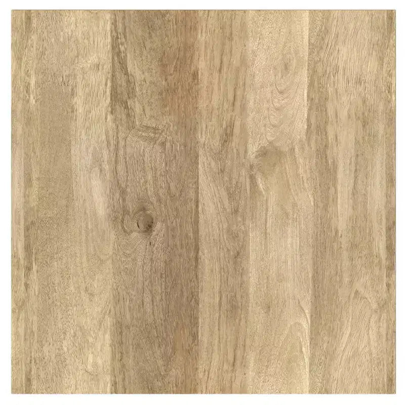 Tavolino Mitchell naturale: Legno di Mango, Design Industriale Moderno, Componenti in Metallo, Cassetto Contenitore