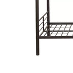 Letto a castello completo Bristol Loft e Letto a castello marrone scuro da 79": struttura in metallo, non necessita di rete a molle