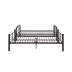 Letto a castello completo Bristol Loft e Letto a castello marrone scuro da 79": struttura in metallo, non necessita di rete a molle