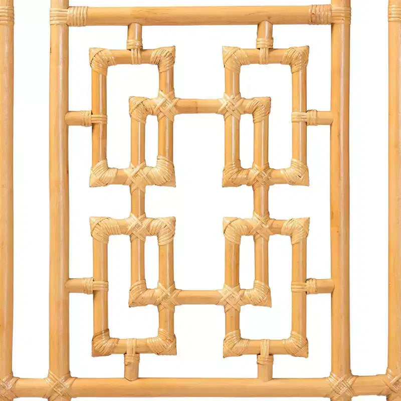 Testiera indipendente in rattan, colore miele chiaro
