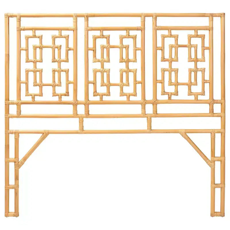 Testiera indipendente in rattan, colore miele chiaro