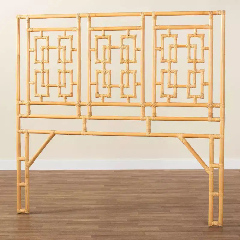 Testiera indipendente in rattan, colore miele chiaro