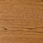 Comodino con 2 cassetti in legno e canna di quercia invecchiata