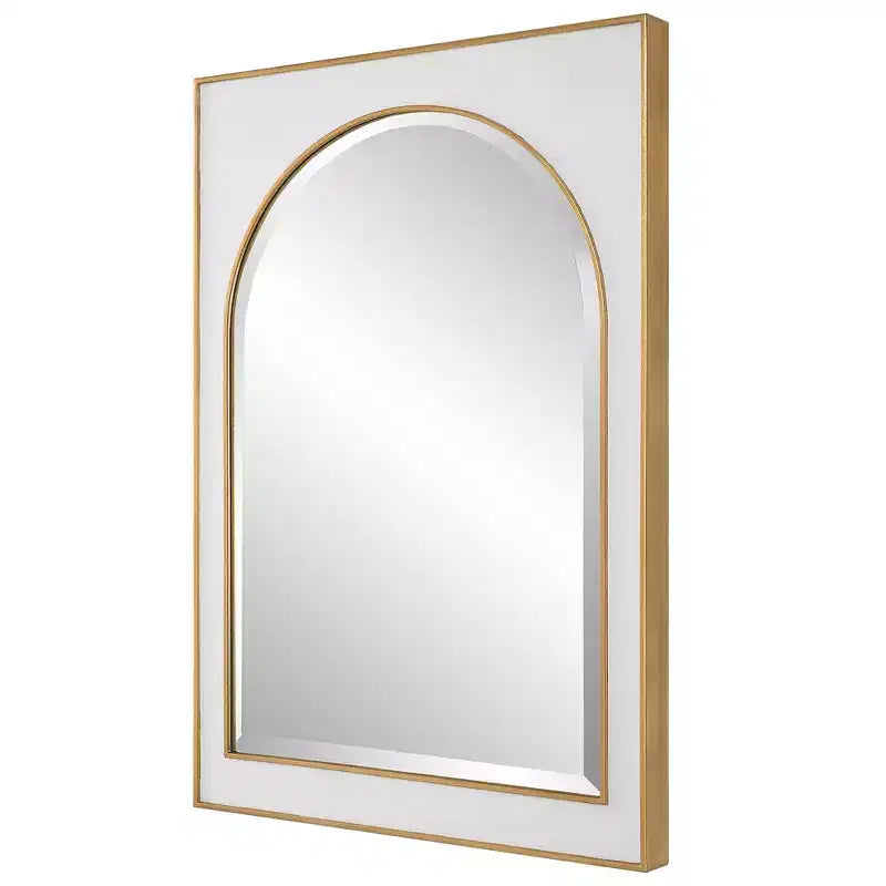 Specchio da parete in foglia oro anticato 25 x 37 1/2