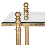 Tavolino da salotto - Oro/Vetro
