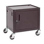 Supporto per carrello multimediale per presentazioni AV mobile con vano portaoggetti, carrello tecnologico, nero