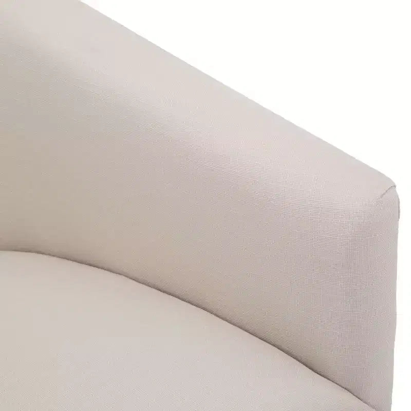Poltrona accent Elm girevole con gonna