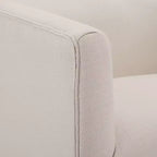 Poltrona accent Elm girevole con gonna