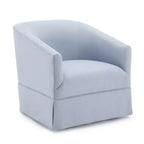 Poltrona accent Elm girevole con gonna