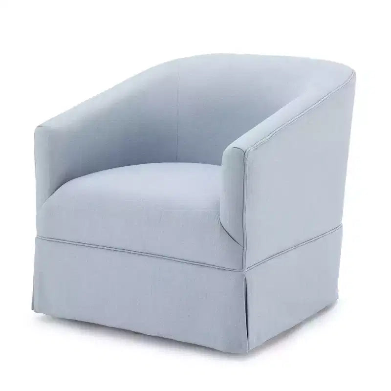 Poltrona accent Elm girevole con gonna