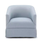 Poltrona accent Elm girevole con gonna