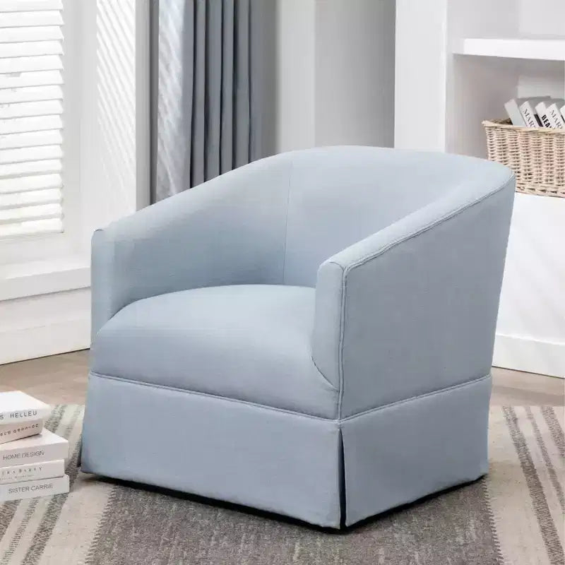 Poltrona accent Elm girevole con gonna