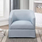 Poltrona accent Elm girevole con gonna
