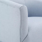 Poltrona accent Elm girevole con gonna