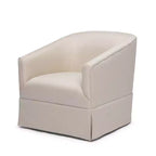 Poltrona accent Elm girevole con gonna