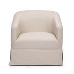 Poltrona accent Elm girevole con gonna