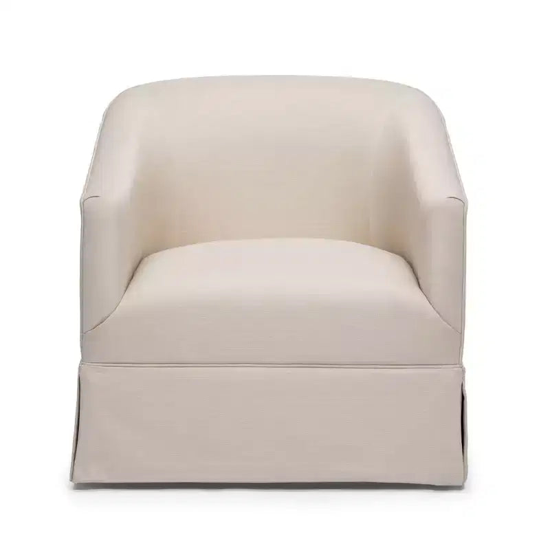 Poltrona accent Elm girevole con gonna