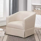 Poltrona accent Elm girevole con gonna