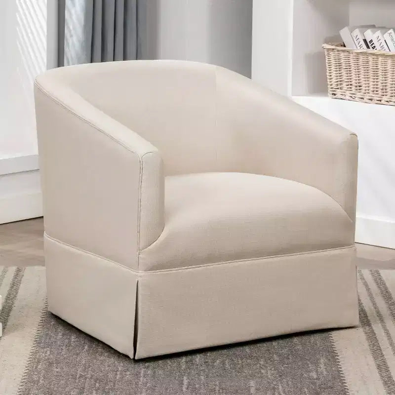 Comfort Pointe Elm Skirted Swivel Accent Chair