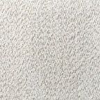 Divanetto curvo in tessuto bouclé Boho con cuscini a molle insacchettate