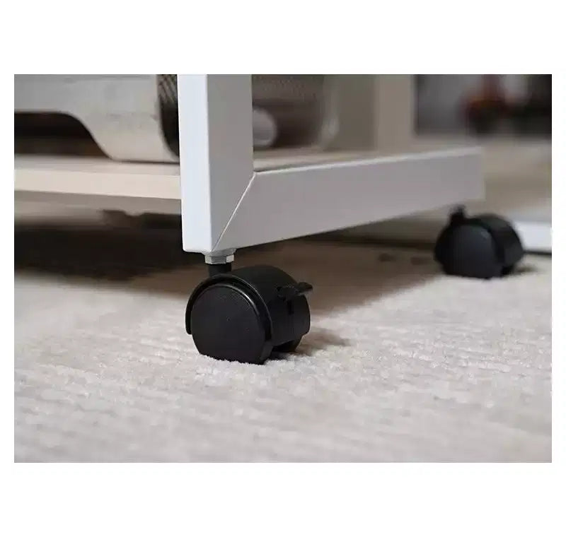 Carrello mobile porta CPU regolabile in altezza con tappetino per mouse