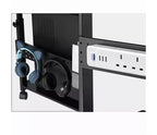 Carrello mobile porta CPU regolabile in altezza con tappetino per mouse