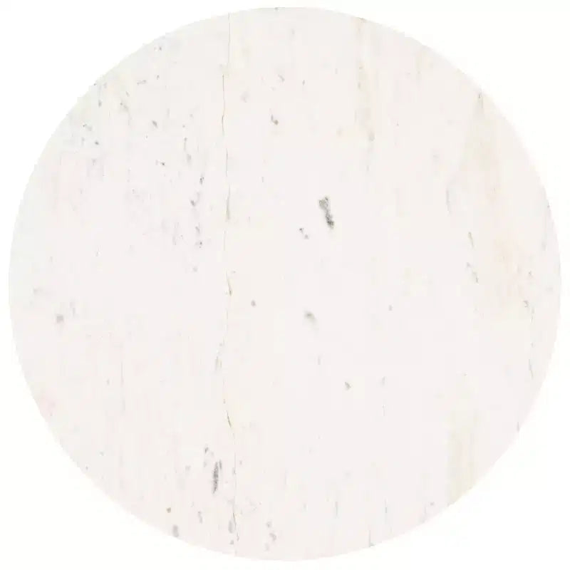 Tavolino Laterale in Marmo - Marmo Bianco/Nero