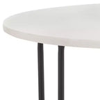 Tavolino rotondo - Marmo bianco/nero