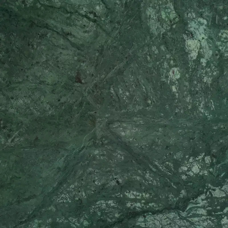Tavolino rotondo d'appoggio - Marmo verde/Nero