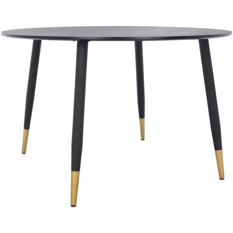 Tavolo da pranzo rotondo - Nero/Oro