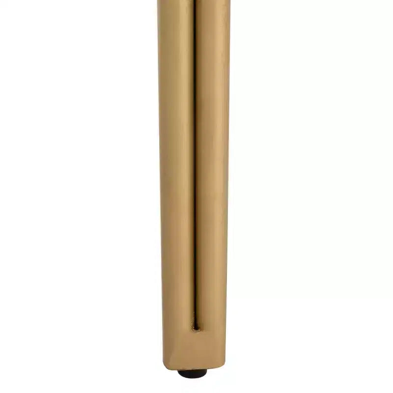 Scrivania con cassetti - Naturale/Ottone