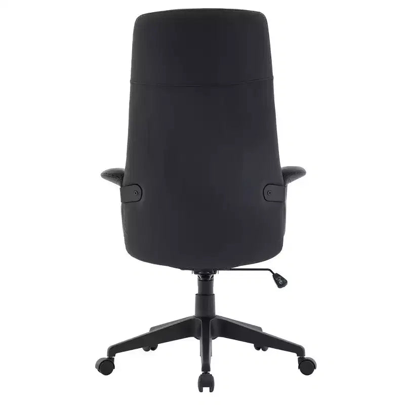 Sedia da Ufficio Ergonomica in Pelle con Schienale Alto Regolabile in Altezza, Girevole e Inclinabile, Braccioli, Sedia da Scrivania Moderna per Ufficio Domestico