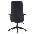Sedia da Ufficio Ergonomica in Pelle con Schienale Alto Regolabile in Altezza, Girevole e Inclinabile, Braccioli, Sedia da Scrivania Moderna per Ufficio Domestico