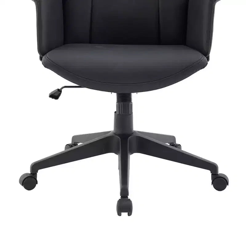 Sedia da Ufficio Ergonomica in Pelle con Schienale Alto Regolabile in Altezza, Girevole e Inclinabile, Braccioli, Sedia da Scrivania Moderna per Ufficio Domestico
