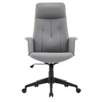 Sedia da Ufficio Ergonomica in Pelle con Schienale Alto Regolabile in Altezza, Girevole e Inclinabile, Braccioli, Sedia da Scrivania Moderna per Ufficio Domestico