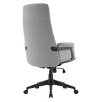 Sedia da Ufficio Ergonomica in Pelle con Schienale Alto Regolabile in Altezza, Girevole e Inclinabile, Braccioli, Sedia da Scrivania Moderna per Ufficio Domestico