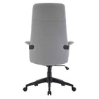 Sedia da Ufficio Ergonomica in Pelle con Schienale Alto Regolabile in Altezza, Girevole e Inclinabile, Braccioli, Sedia da Scrivania Moderna per Ufficio Domestico
