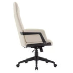 Sedia da Ufficio Ergonomica in Pelle con Schienale Alto Regolabile in Altezza, Girevole e Inclinabile, Braccioli, Sedia da Scrivania Moderna per Ufficio Domestico