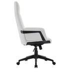 Sedia da Ufficio Ergonomica in Pelle con Schienale Alto Regolabile in Altezza, Girevole e Inclinabile, Braccioli, Sedia da Scrivania Moderna per Ufficio Domestico