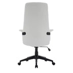 Sedia da Ufficio Ergonomica in Pelle con Schienale Alto Regolabile in Altezza, Girevole e Inclinabile, Braccioli, Sedia da Scrivania Moderna per Ufficio Domestico